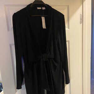 NWT Travelers Long Cardigan Tie Front Chico's size 2 / L / 12